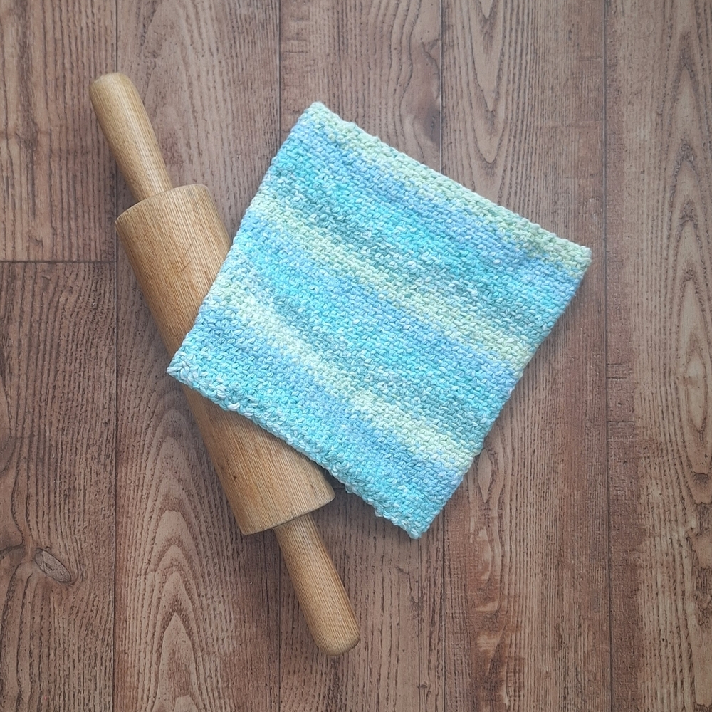 Hand Knit Hot Pad
